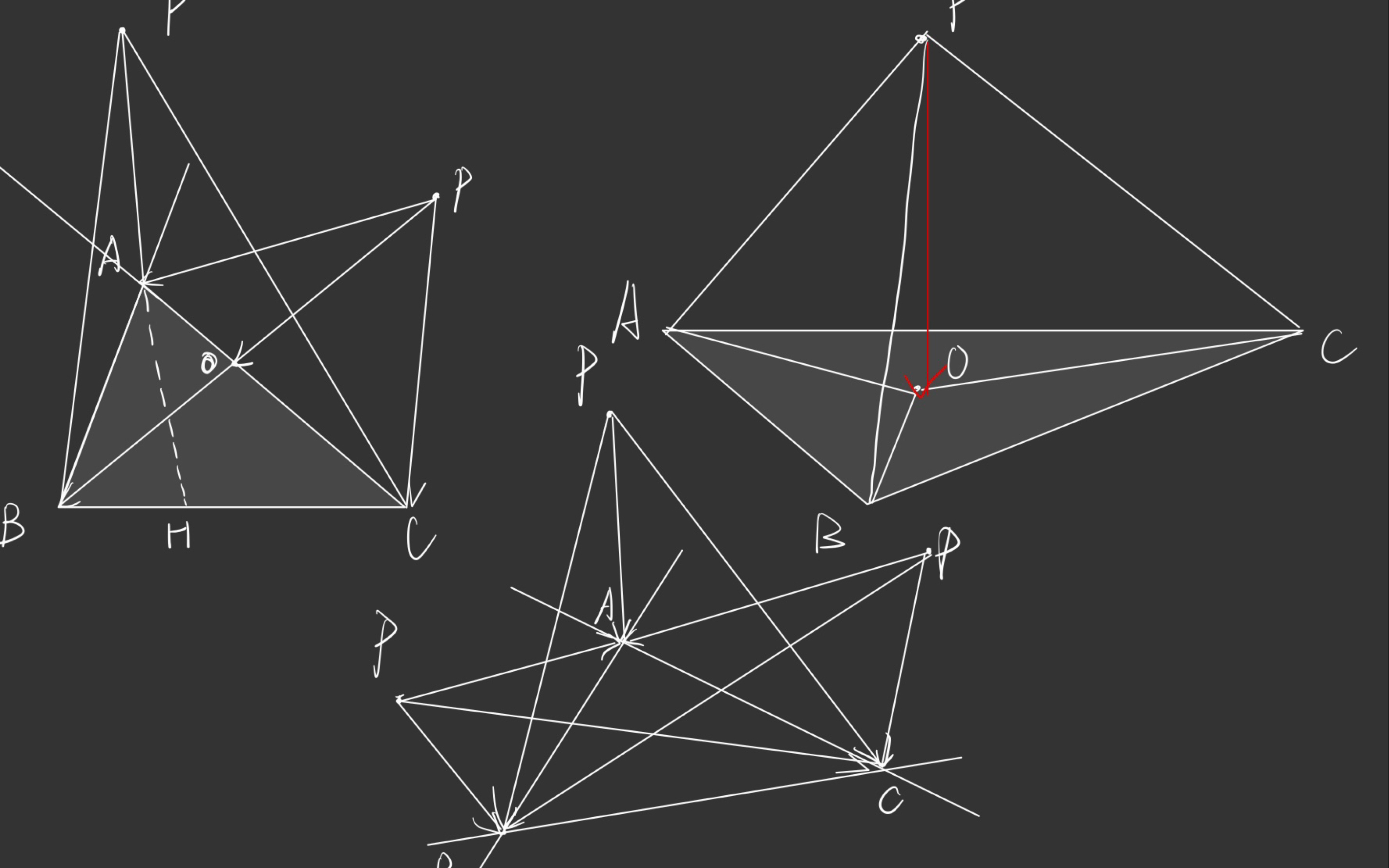 [数学杂谈]从升维奔驰定理出发,揭开平面向量二级结论的三维面纱