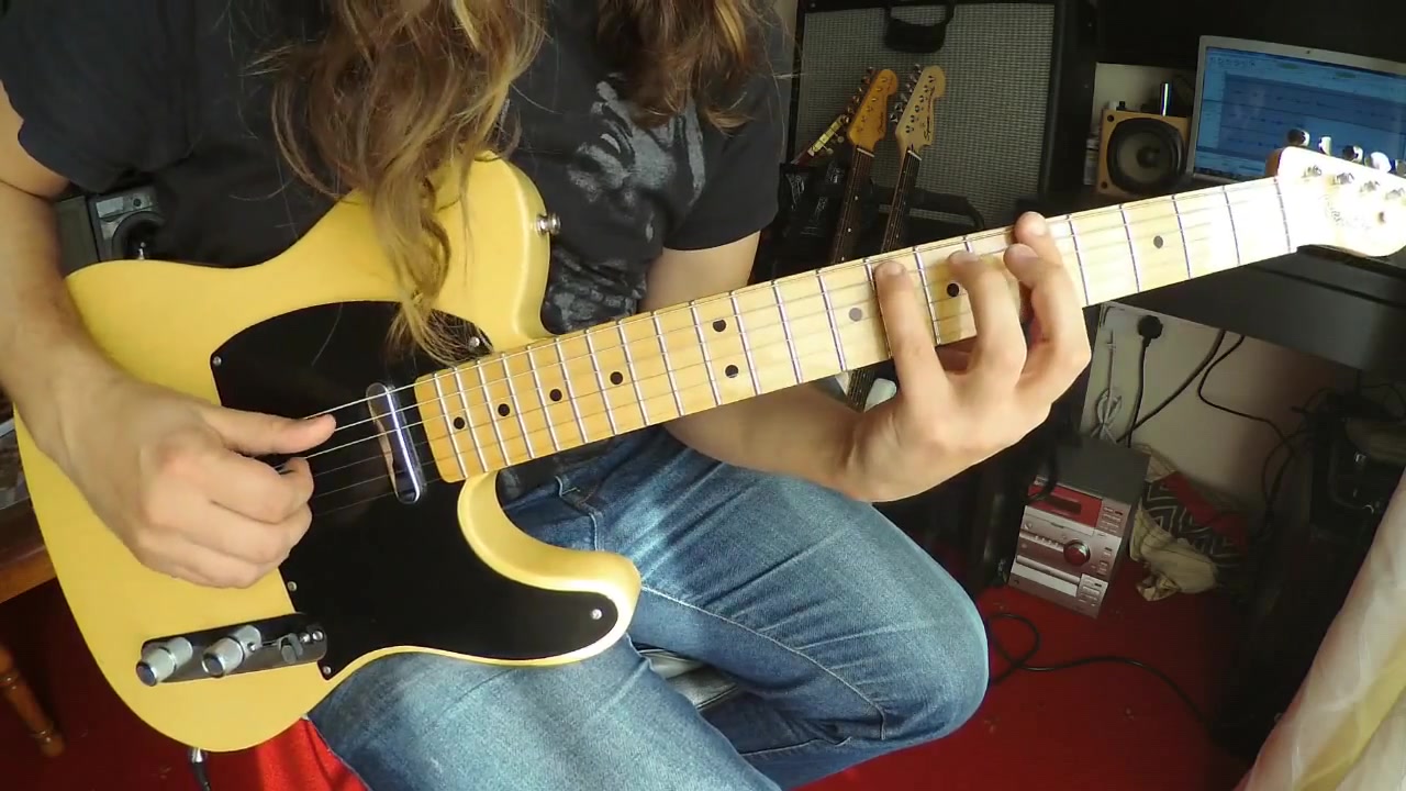电吉他演绎 cause weve ended as lovers jeff beck cover by michal