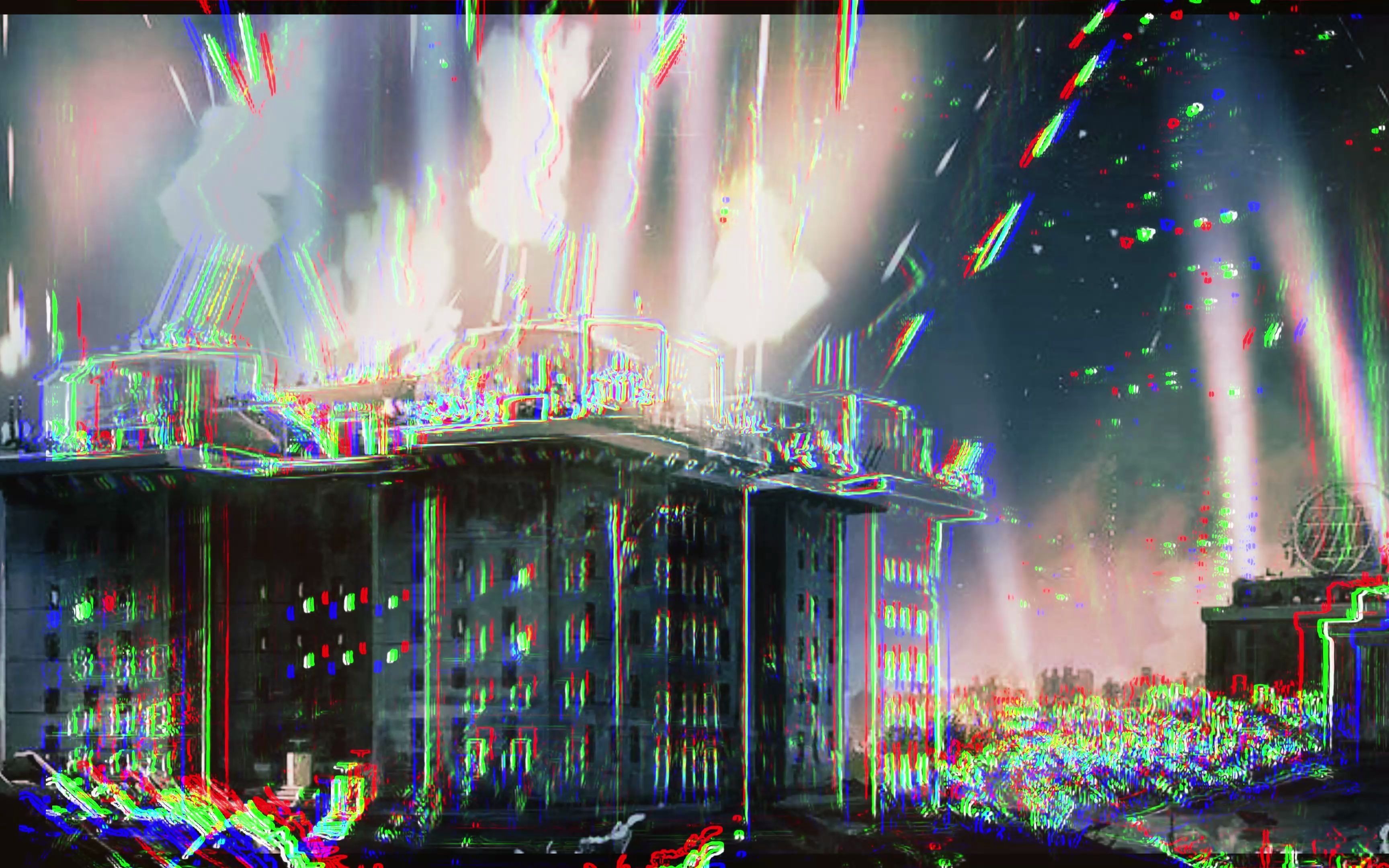 二战中防空炮塔用它的灯光照亮了柏林的夜空