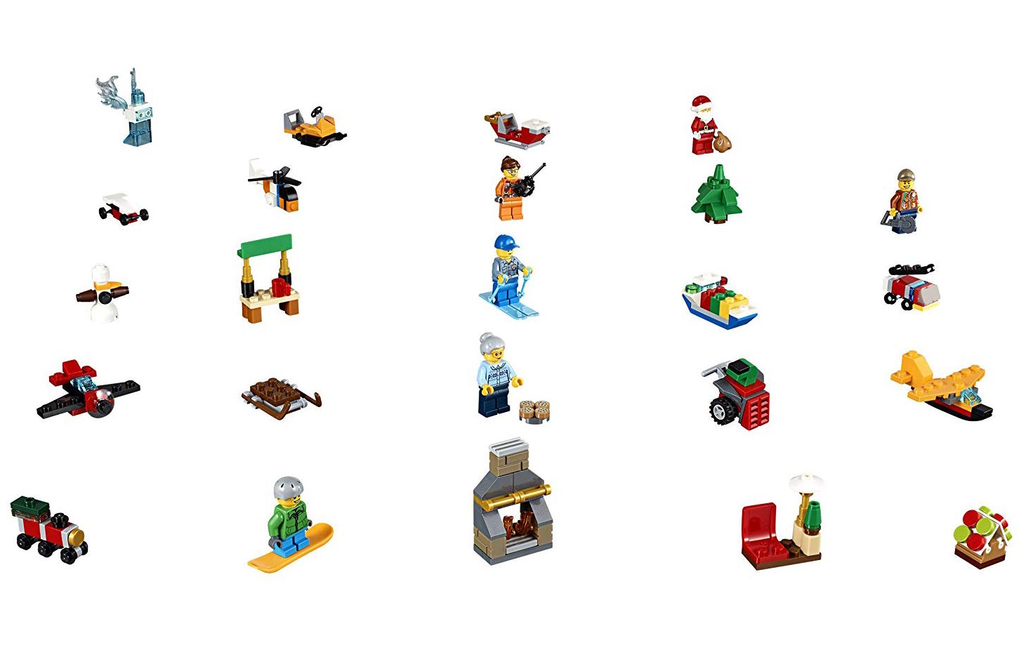 乐高lego 60155 城市系列 城市圣诞节倒数日历 2017速拼评测_哔哩哔哩