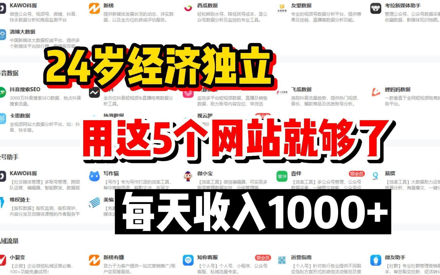 失业不躺平316天,副业收入129W,5个良心网站分享,素材下载无版权,自媒体影视素材私藏分享!哔哩哔哩bilibili