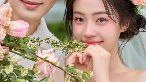 救命,这组森系小清新婚纱照也太戳我心巴了叭,好爱好爱781578