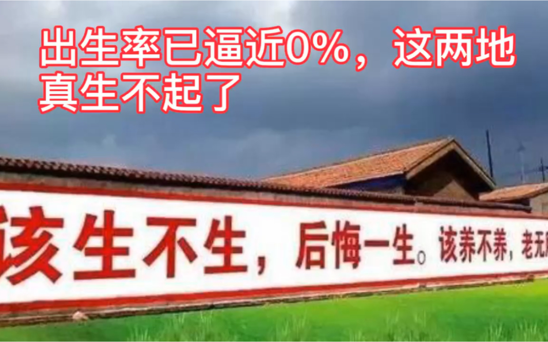 出生率已逼近0%?这两地“真生不起”了!“官方催生”也没辙了?哔哩哔哩bilibili