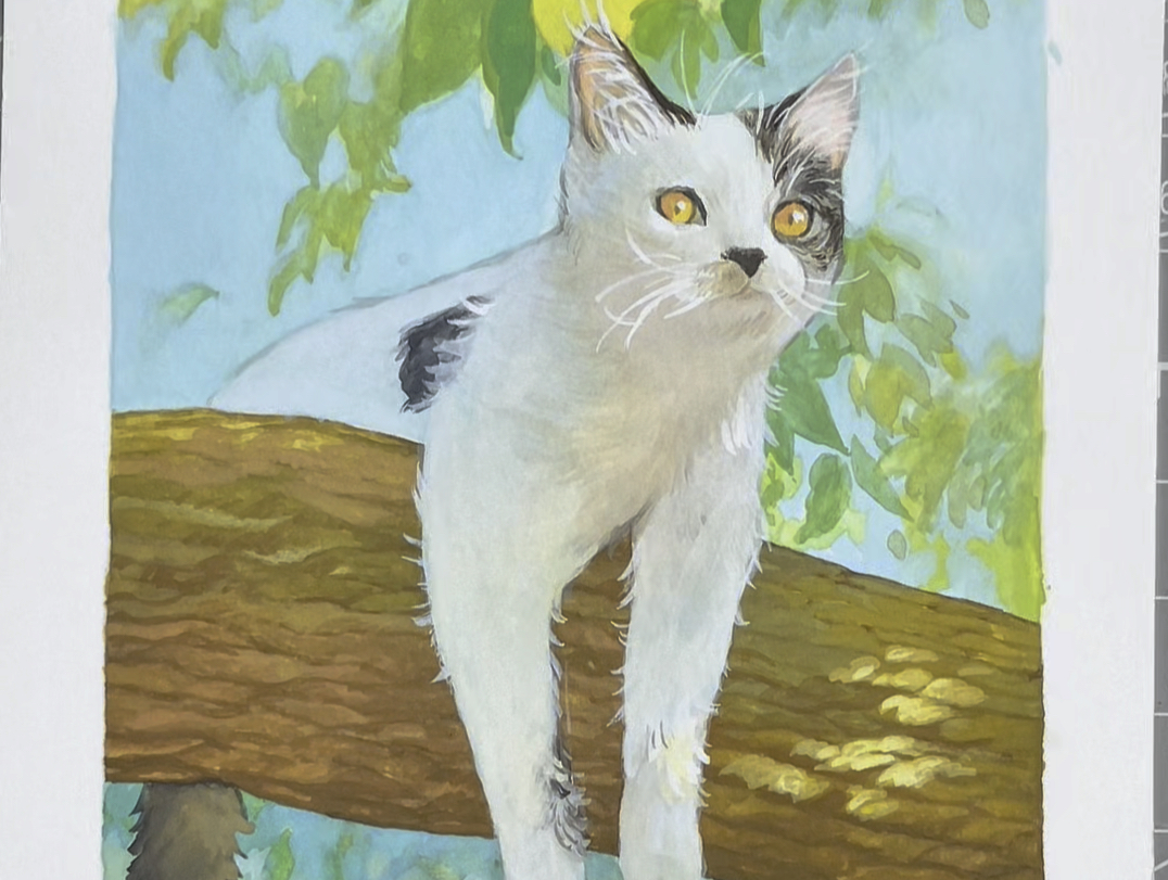 挑战100张可爱小动物水彩画·3 绘画过程来喽!