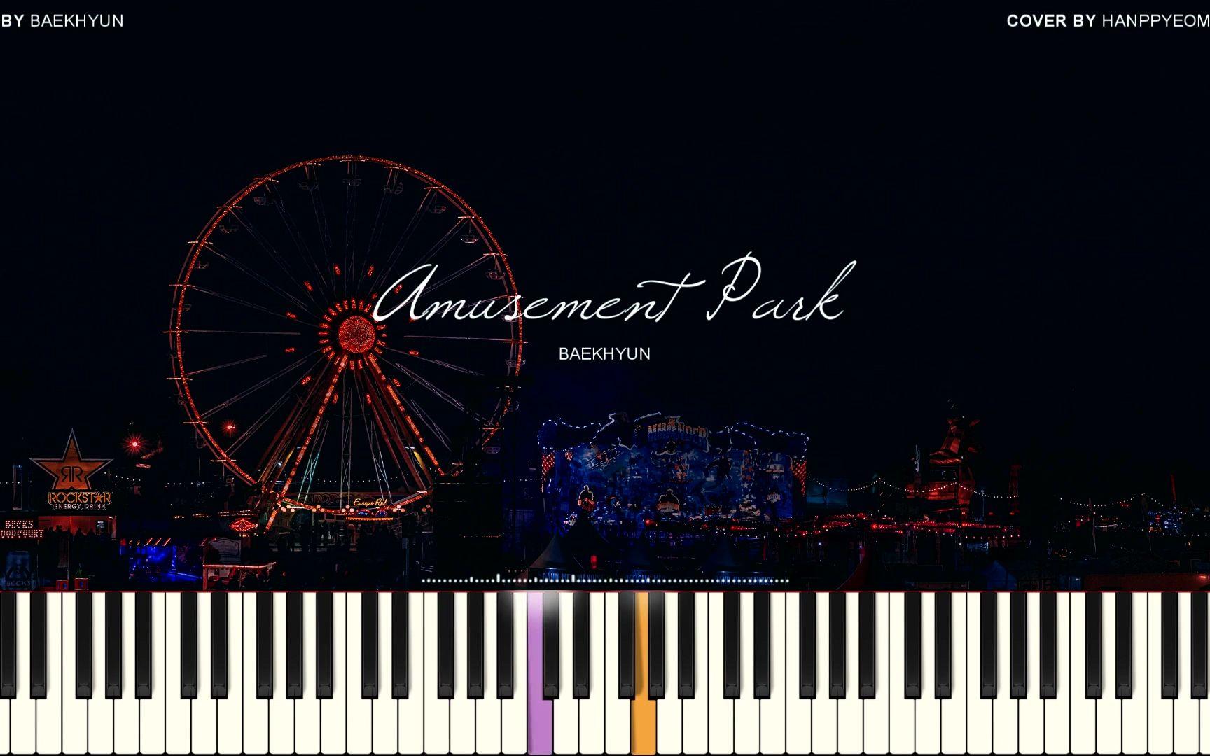 [图]【钢琴版】BAEKHYUN 伯贤 - 游乐园 (Amusement Park) [Piano Cover]