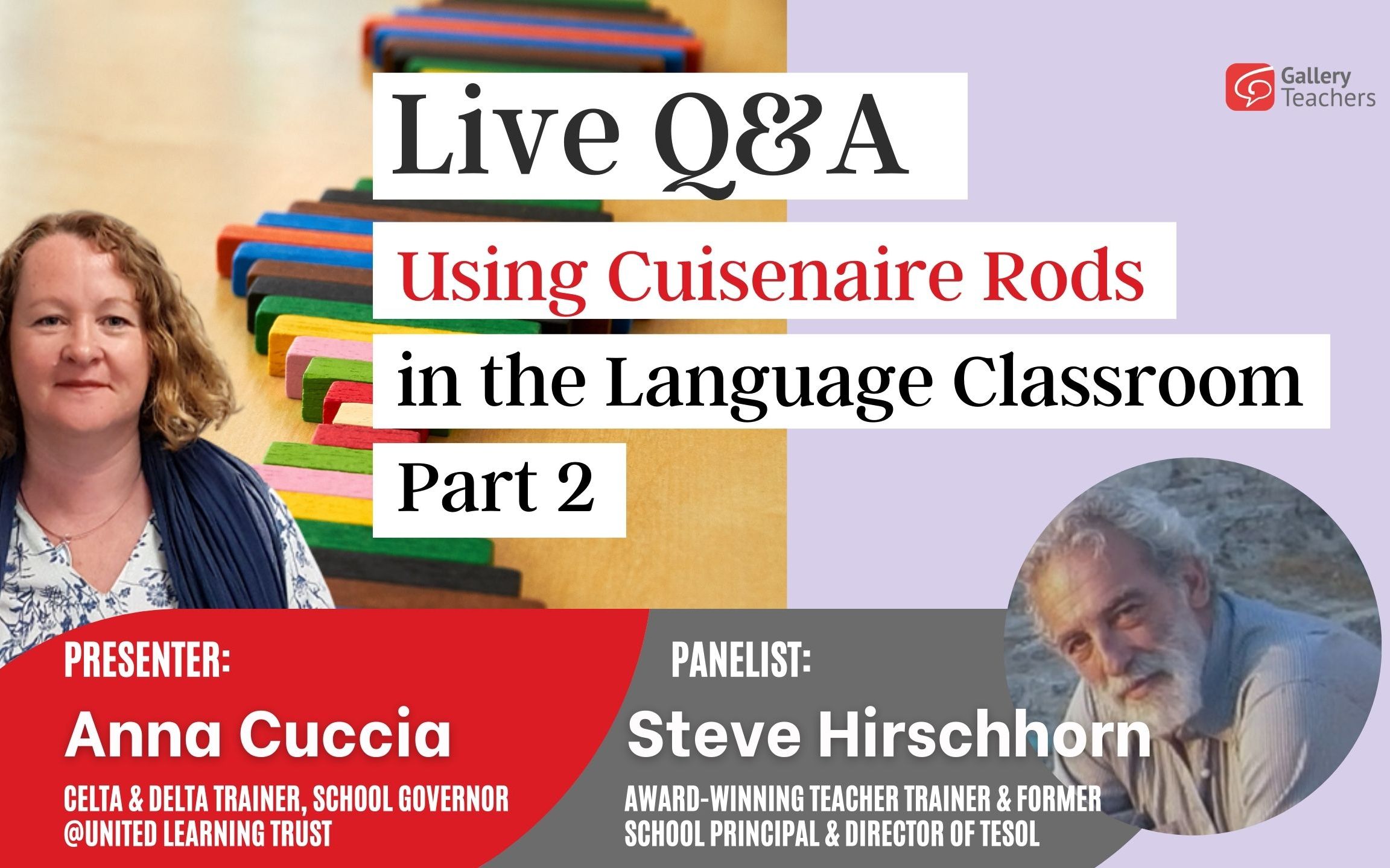 【gt英语教师课堂】live q&a: using cuisenaire rods | 如何使用古氏