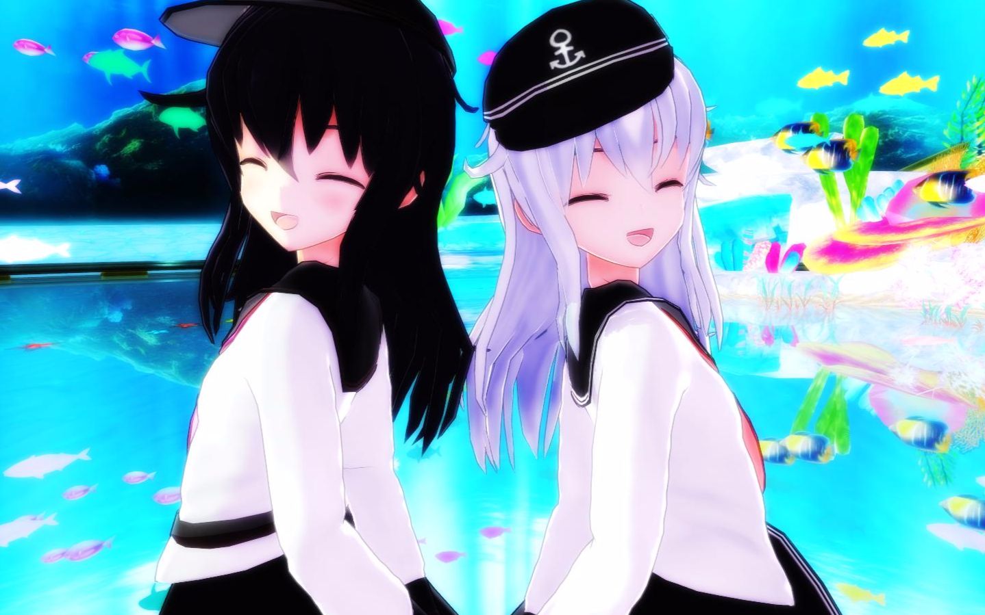 【mmd舰队】第六驱逐队的『deep blue townへおいでよ』【画质修正版