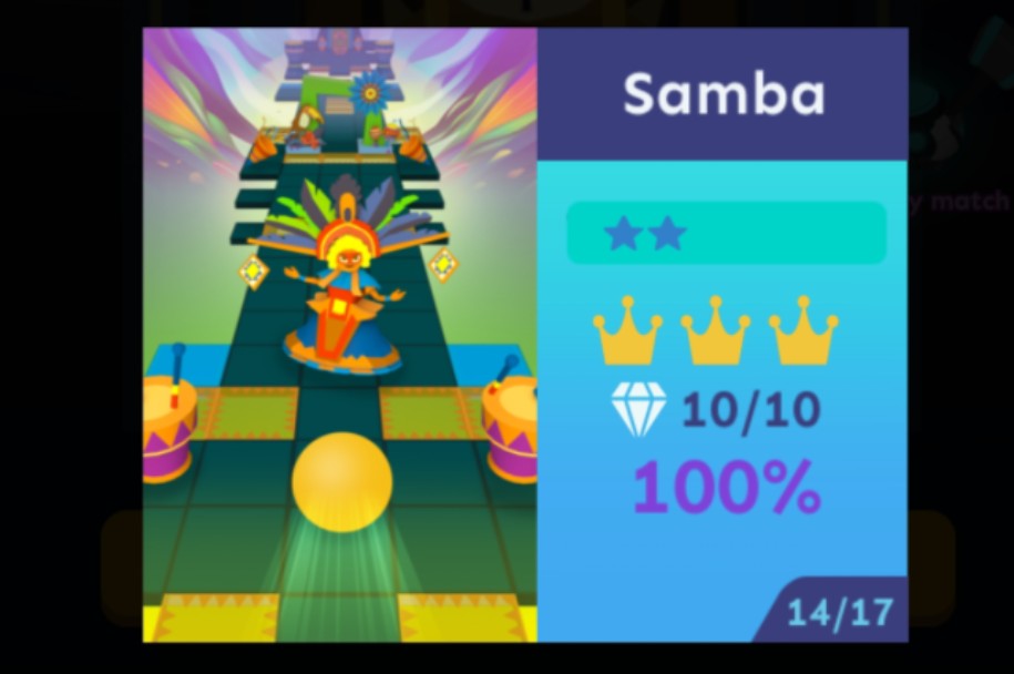 『crystal/滚动的天空/2★』lv.129 桑巴 samba