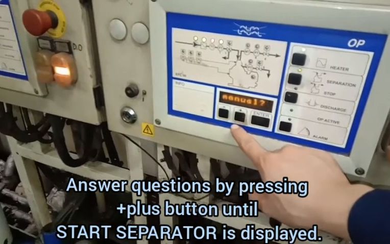 阿法拉伐分油机启动程序  Operating Procedure of Alfa Laval Lube Oil Purifier Onboard Ships哔哩哔哩bilibili