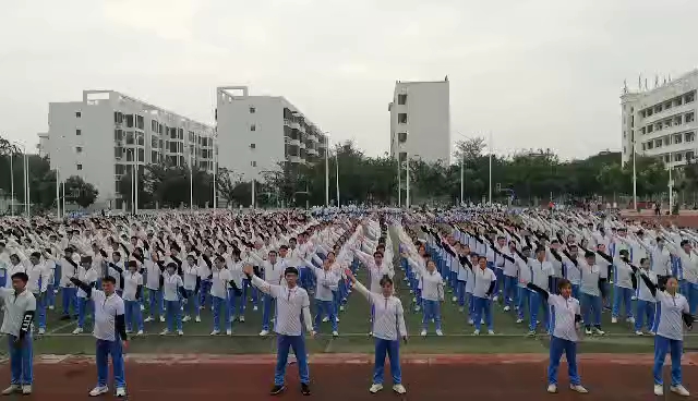 [图]学校新操跳完精神百倍！！