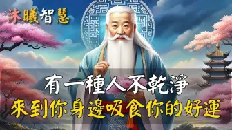 Descargar video: 有一类人不干净，来到你身边会吸食你的好运气！ 沐曦智慧