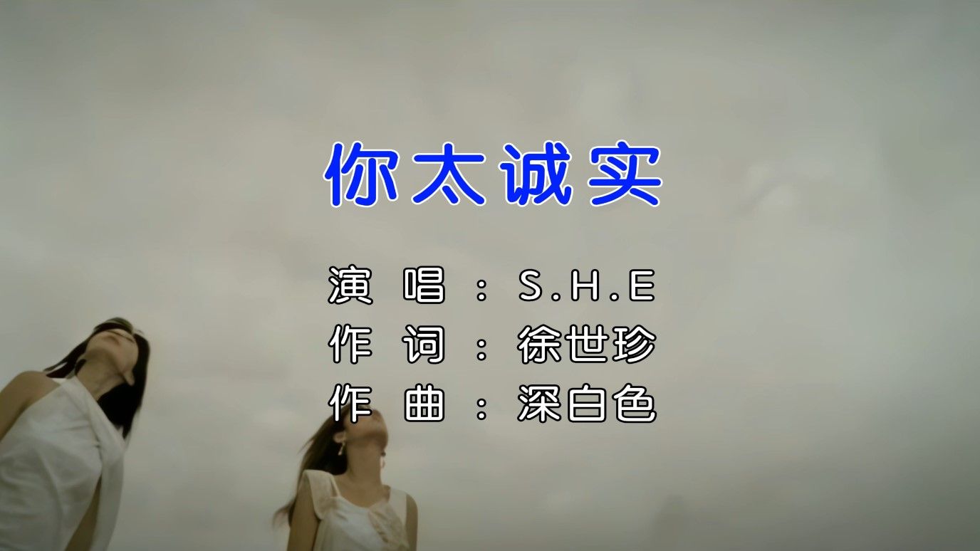 【4K高清】你太诚实 S.H.E【HiRes无损音质】哔哩哔哩bilibili