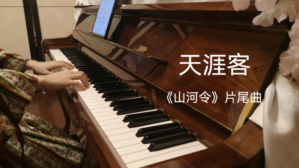 jennynie山河令片尾曲天涯客钢琴改编重录版