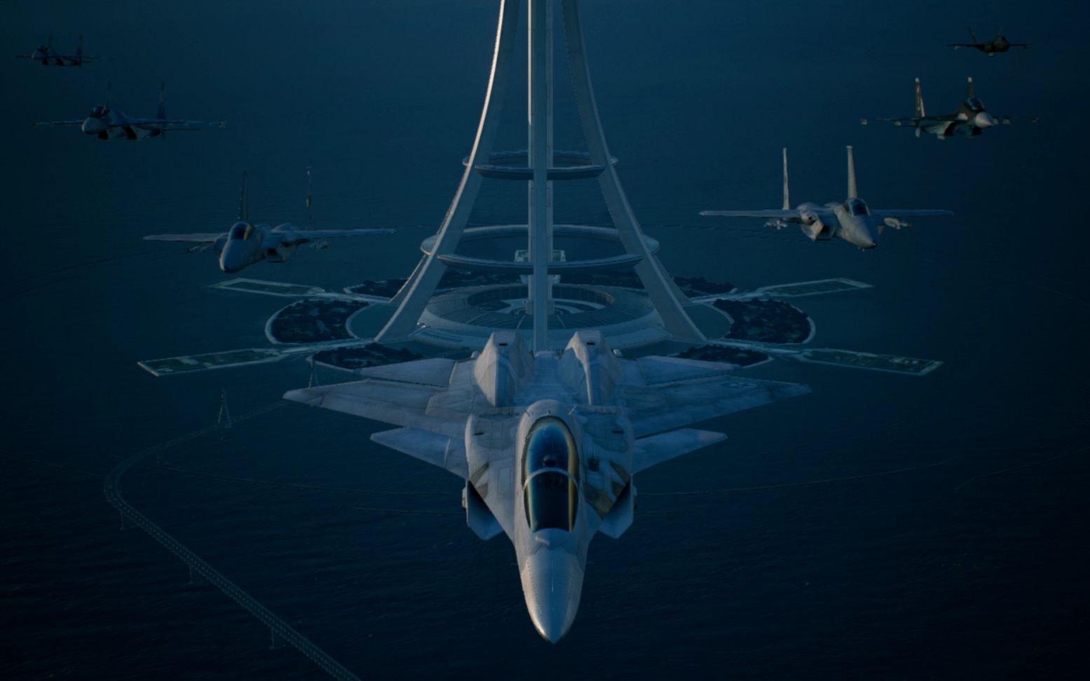 【皇牌空战7】不说话的变态飞行员trigger电磁炮怒怼米老头无人机