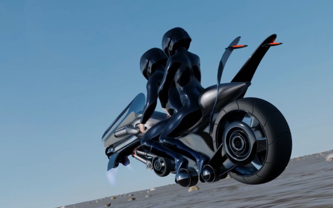 飞行摩托 酒泉卫星发射中心东风航天城 梨想国飞越黑洞动画vlog 场景