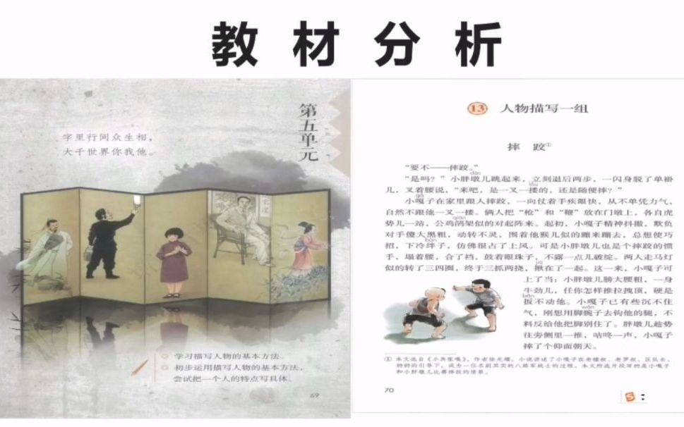 名师优课23 《人物描写一组》《刷子李》教学设计哔哩哔哩bilibili