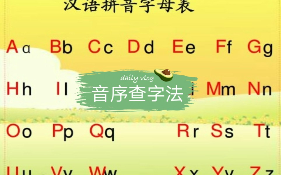 [图]大周老师 音序查字法2