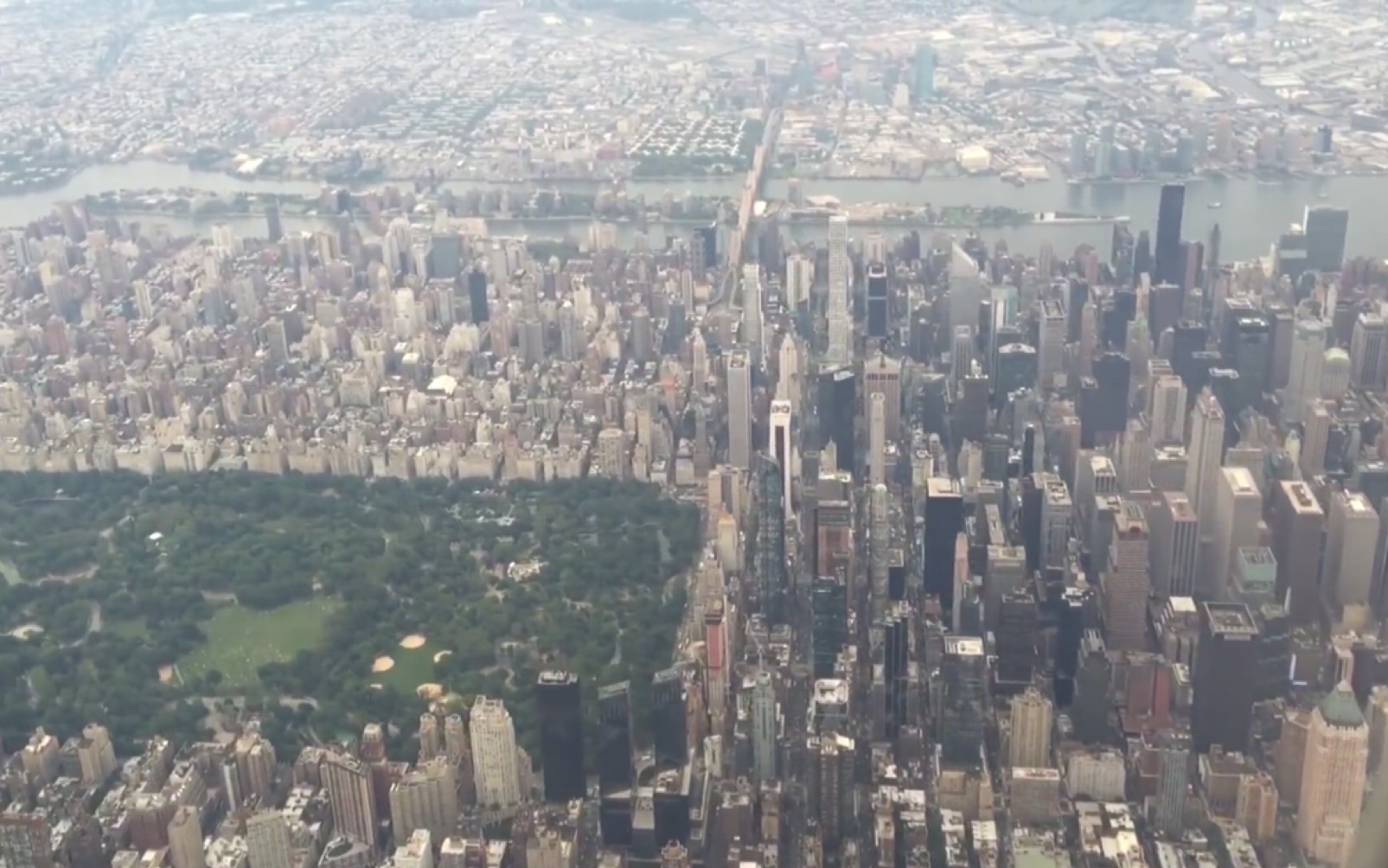 恐高慎入千米高空航拍紐約曼哈頓中央公園1080p