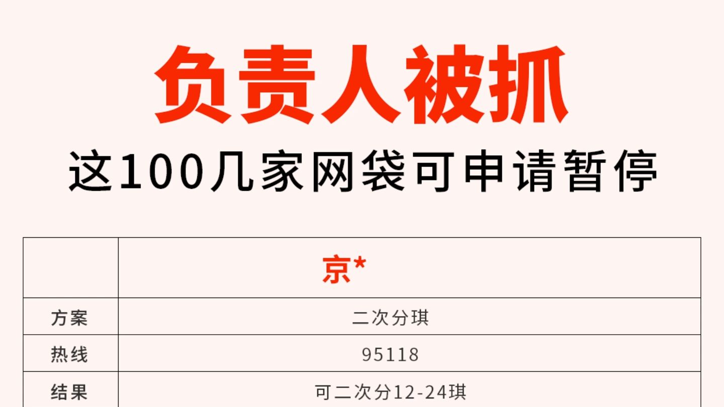 这100家负责人被抓,欠款2w以上的负债人,今天开始可申请暂停还款,自由还款.2029年后再还!哔哩哔哩bilibili