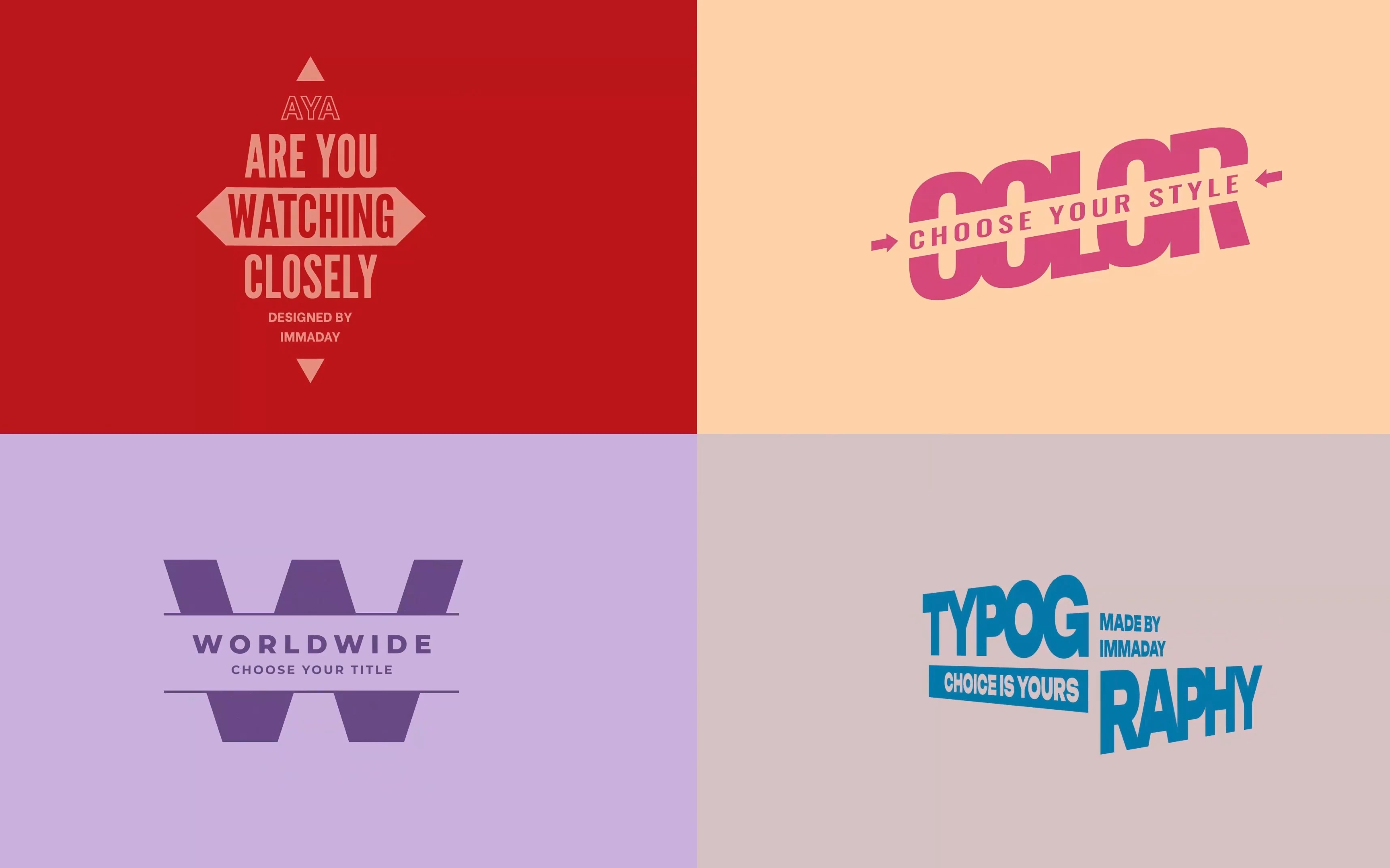 ae模板-文字排版模板 文字标题 复古文字 动态文字标题 文字形状标题