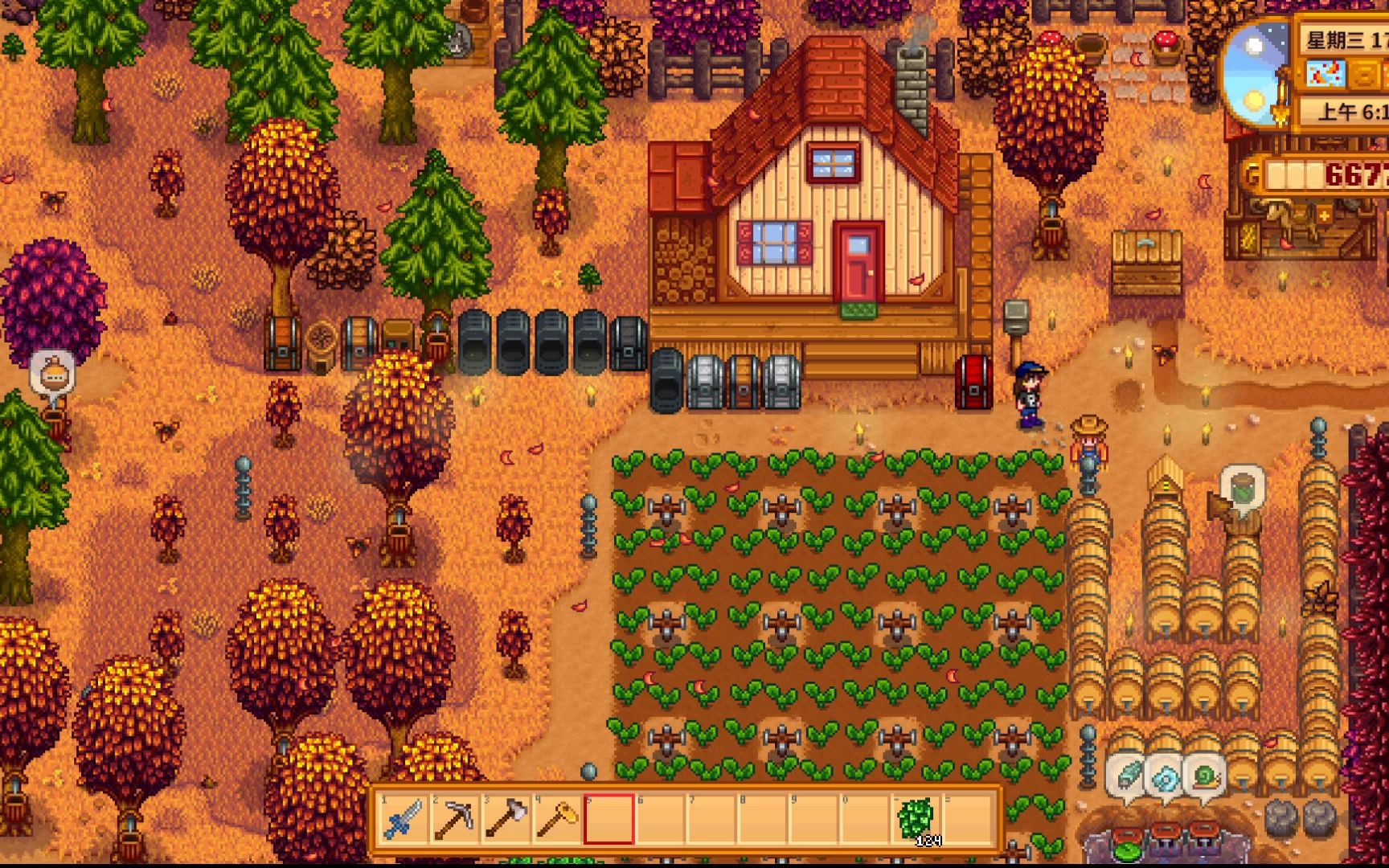 [星露谷物语] 森林农场 1年 秋17-19上 规划