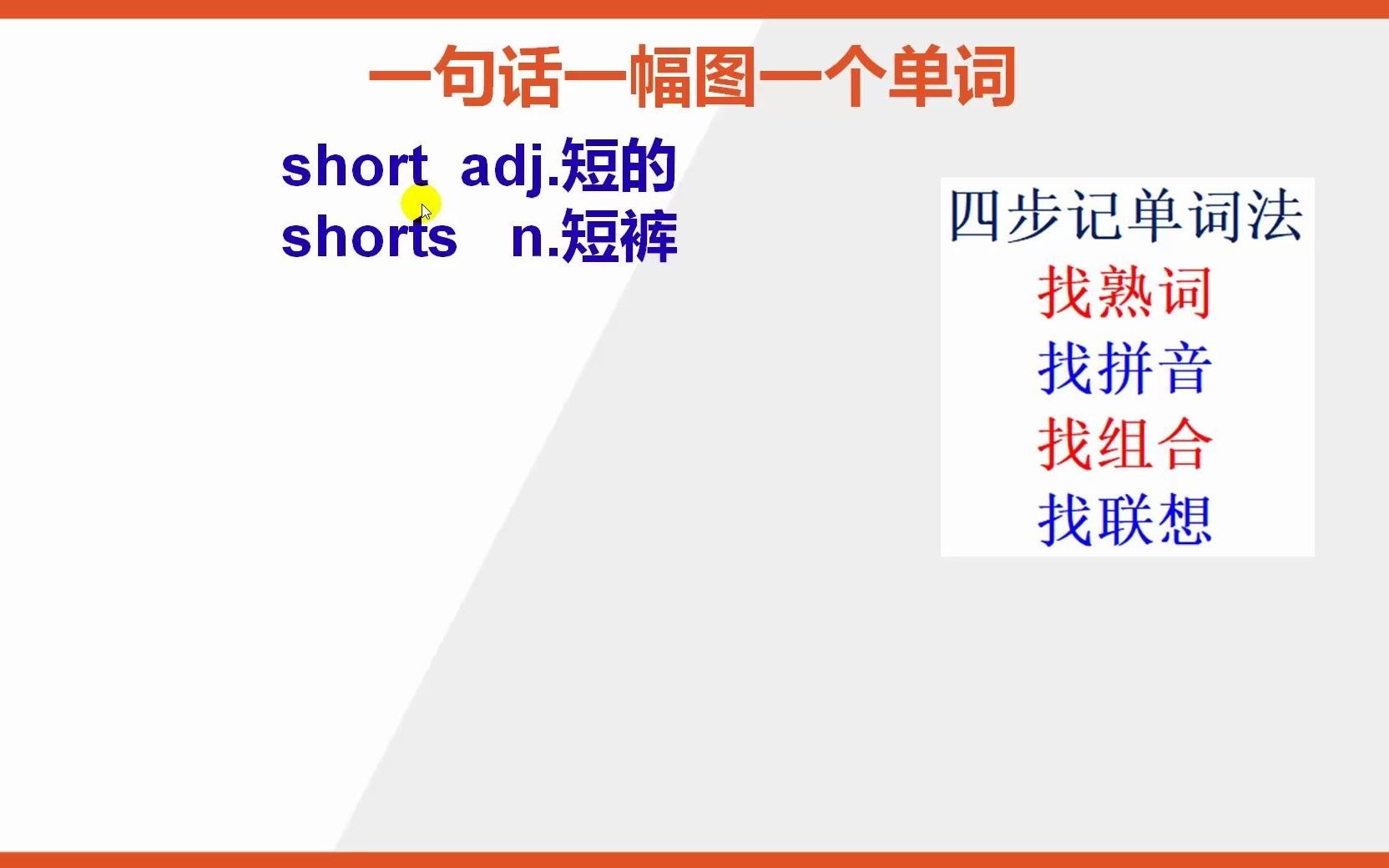 怎么背短的英语单词short哔哩哔哩bilibili