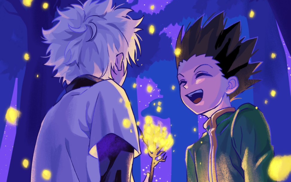 『全职猎人』慢慢相遇吧,我相信奇杰二人一定会在各自领域成为最强