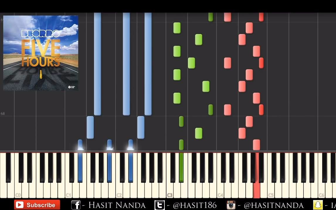 [图]【钢琴演奏Five Hours】【搬运】【Deorro】 Deorro - Five Hours (Piano Tuto
