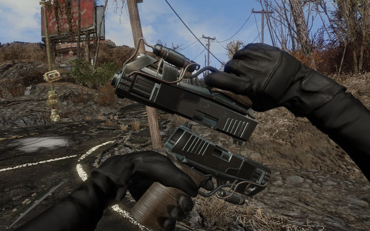 thejugerpistols双持手枪辐射4武器mod