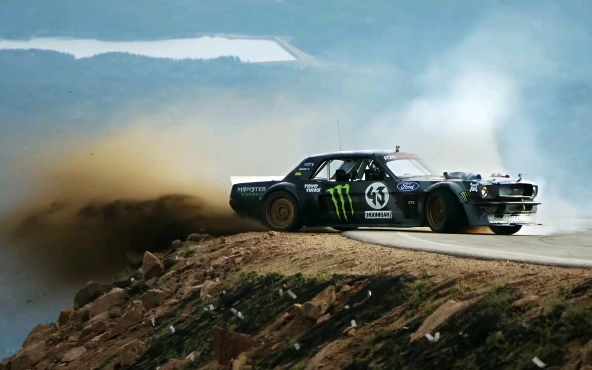 【toyo tires】砖叔ken block1400马力福特野马漂移暴力攻山(ford