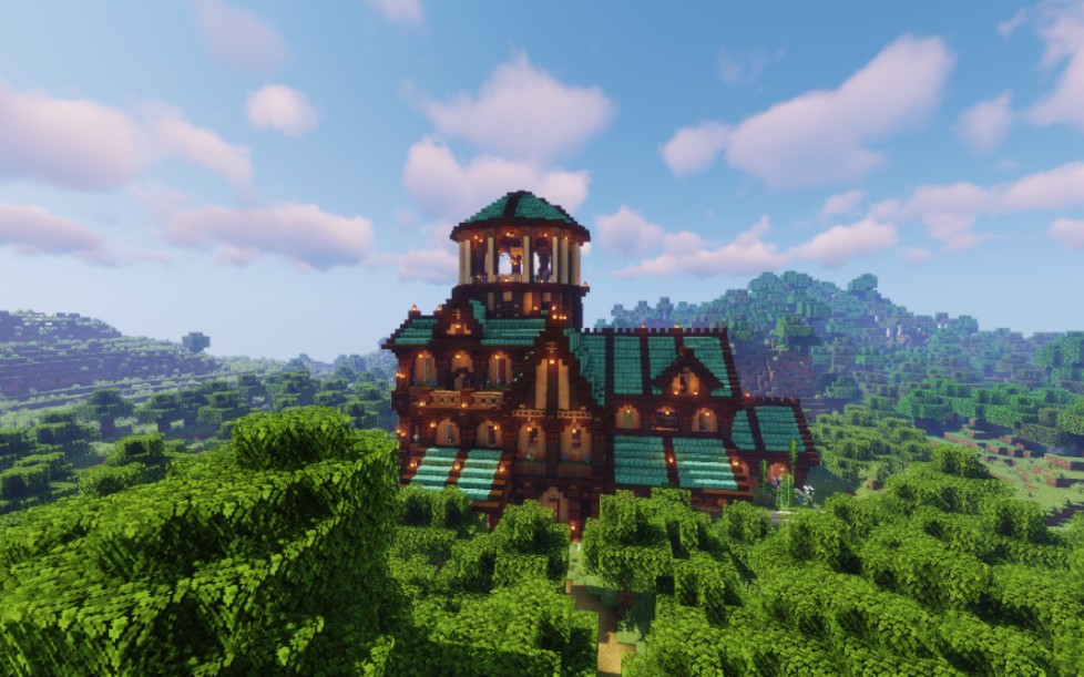 [mc建筑]蓝瓦宅邸