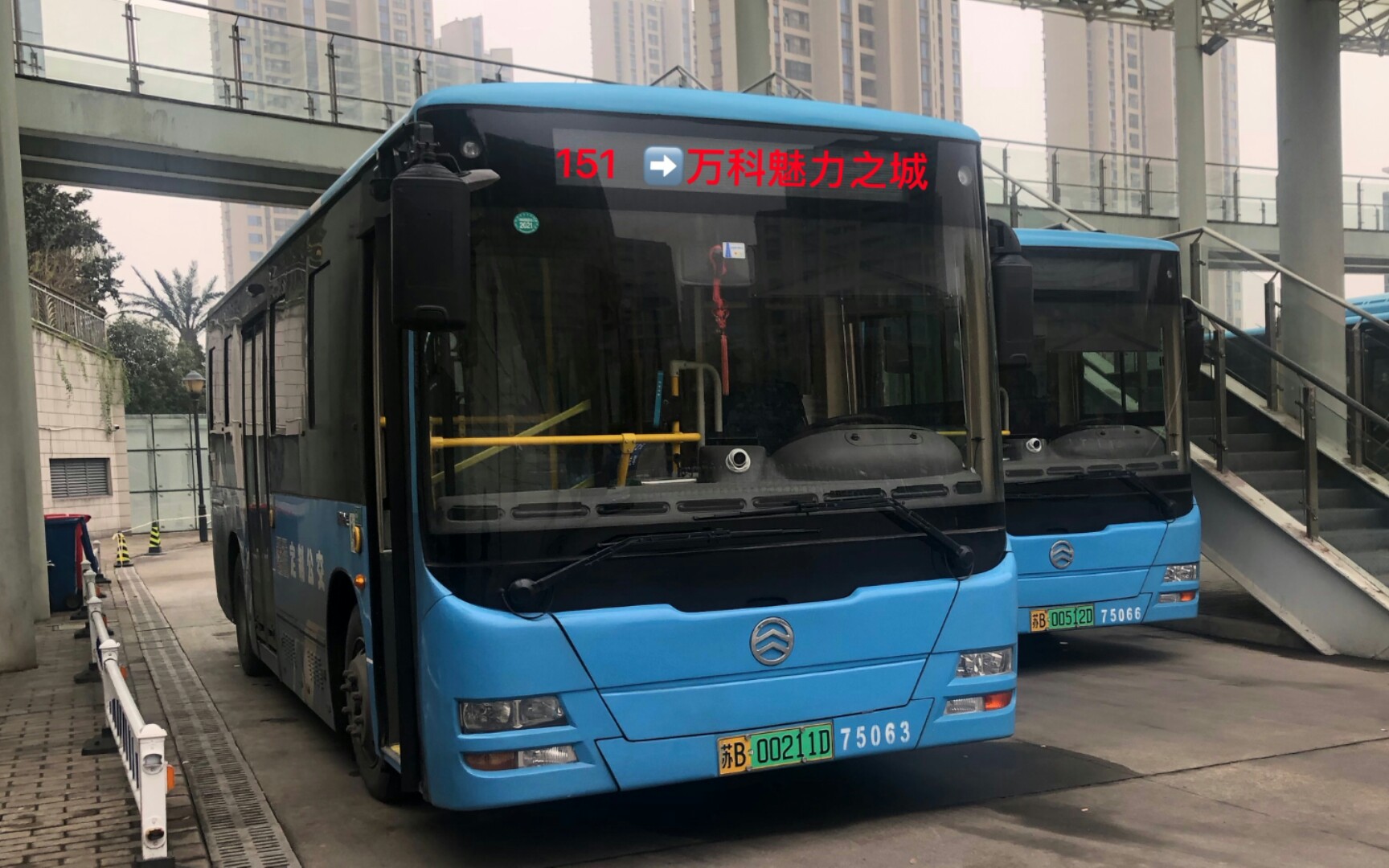 無錫公交151路 海岸城公交停車場7915萬科魅力之城(周新路)79