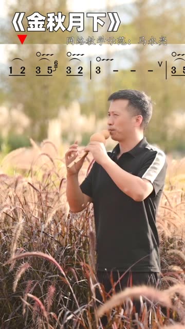 葫芦丝《金秋月下》网络教学示范:马永亮