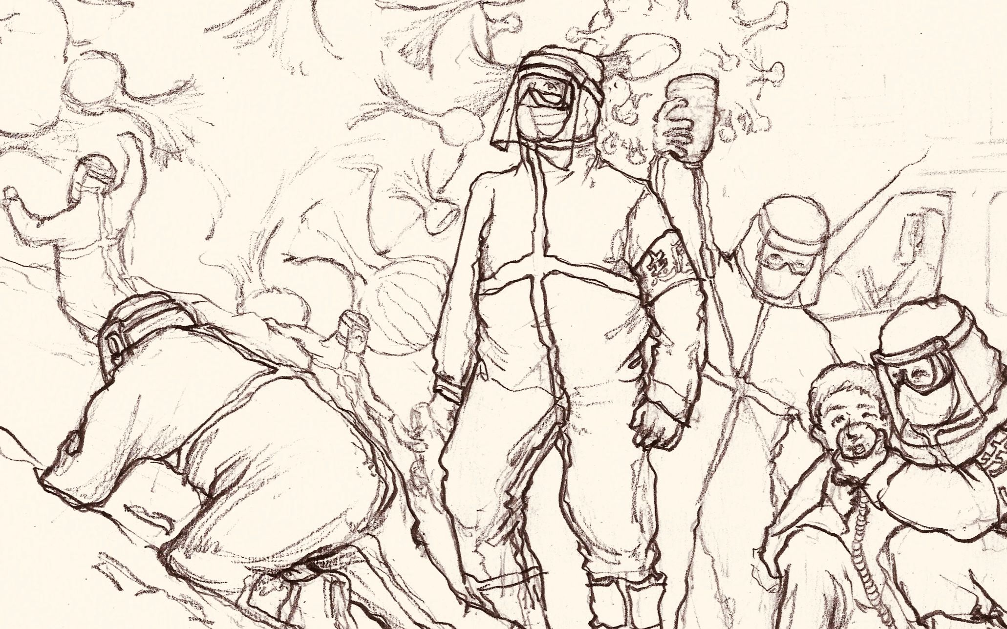 向白衣战士致敬!插画创作