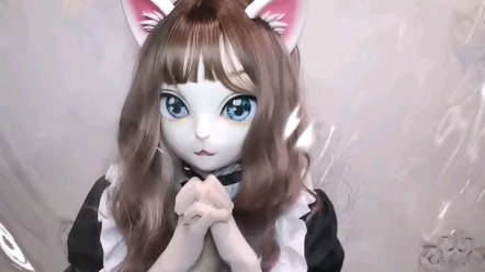kigurumi头壳女仆装猫咪我们试试嘛试试就不是小孩子了啦