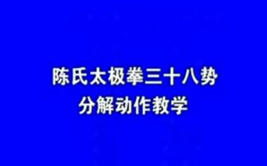 [图]陈式38式太极拳正面分解动作教学