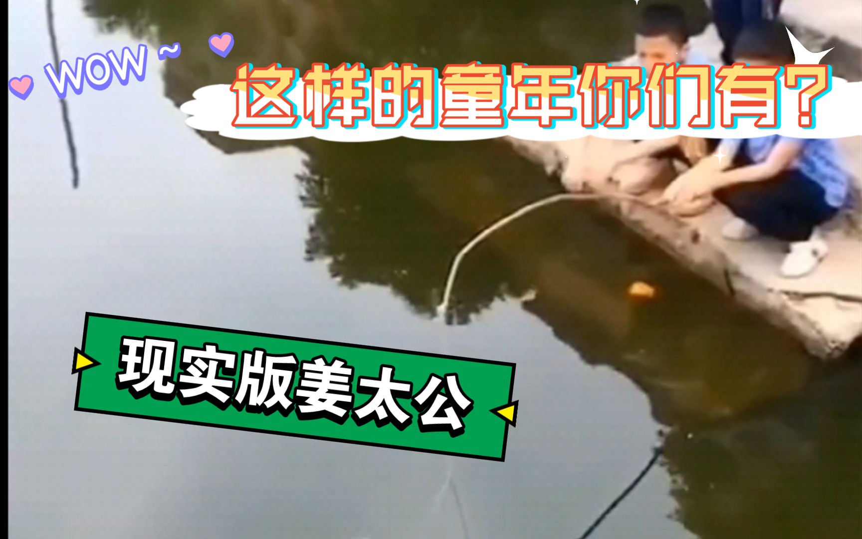 现实版姜太公钓鱼,愿者上钩!哔哩哔哩bilibili