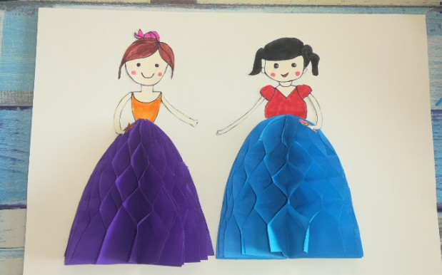 折纸小公主的方法图片