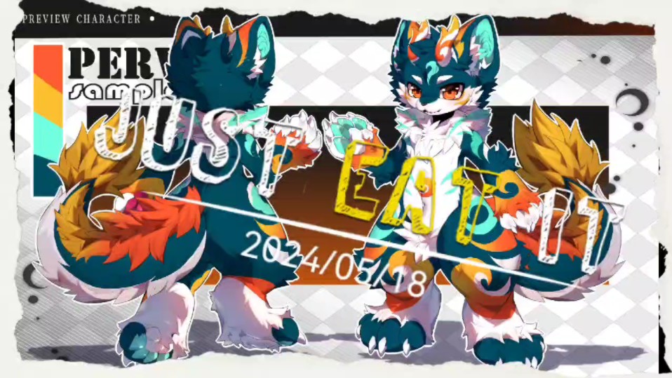 {多图兽设直出}是一只爱奋斗的好运龙,喜欢风和自由.