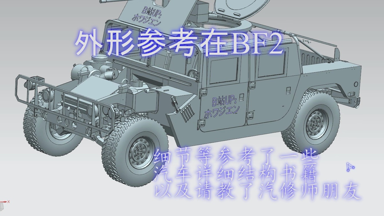 Hummer 悍马 武装轻型载具 3d模型哔哩哔哩bilibili