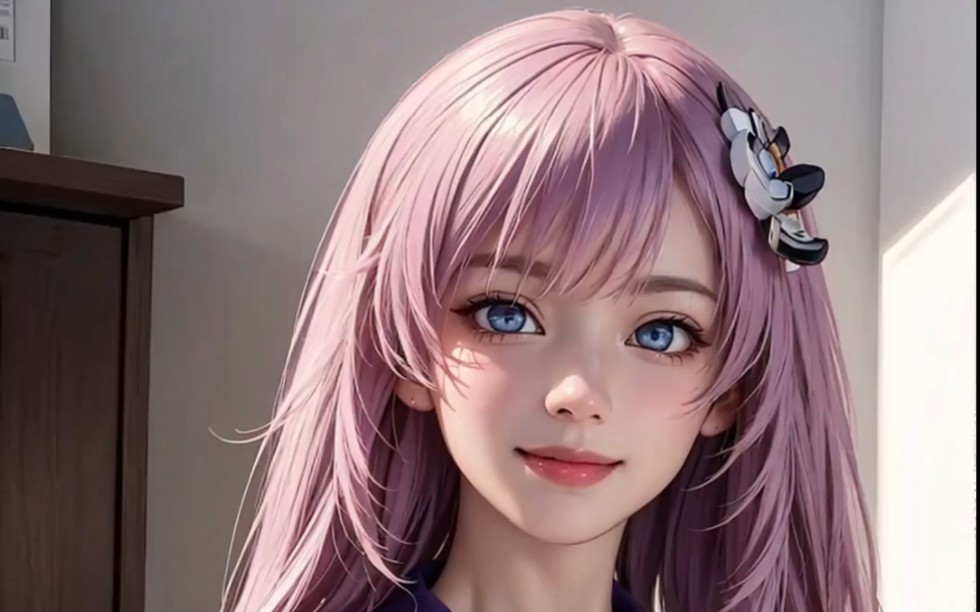 ai绘画:紫发美少女——附带魔法咒语 #ai绘画 #ai魔法课堂 #stable