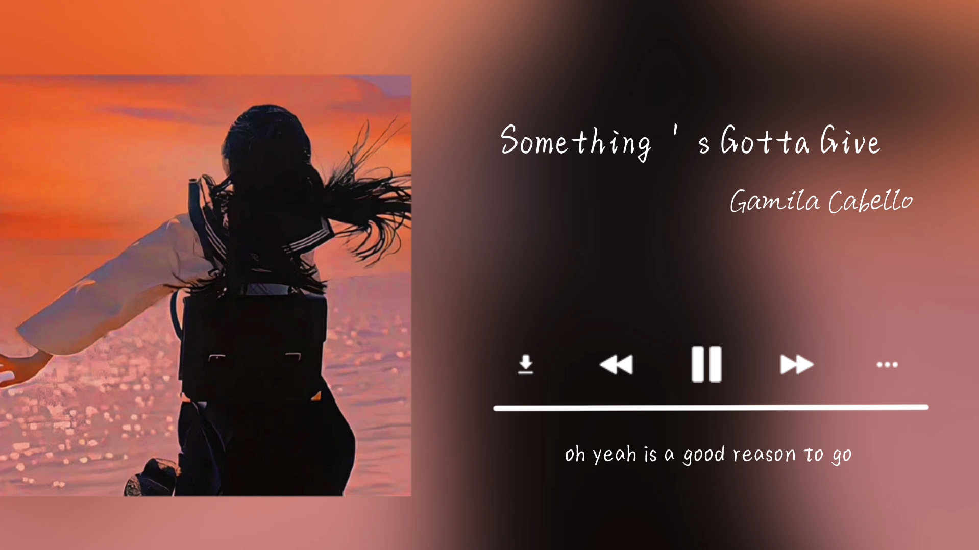 [图]日推歌单｜『Something's Gotta Give』我一直都在付出 你也一直都当理所当然