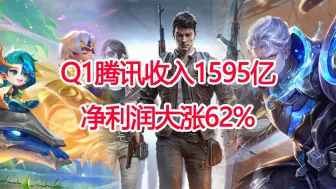 下载视频: 腾讯Q1收入1595亿元，净利润大涨62%，国内游戏市场流水恢复增长