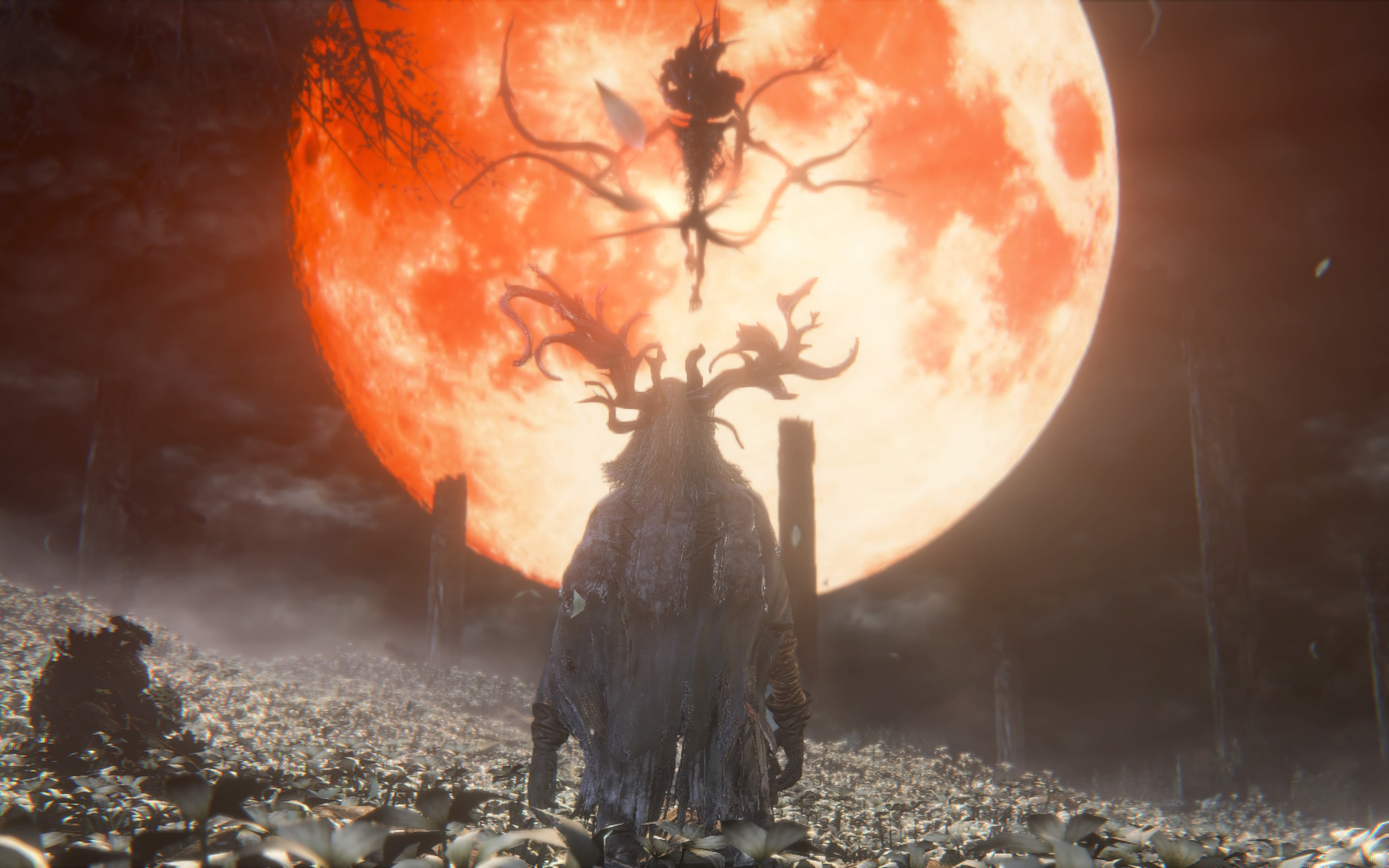 丢人猎人血源诅咒二周目月神初见杀