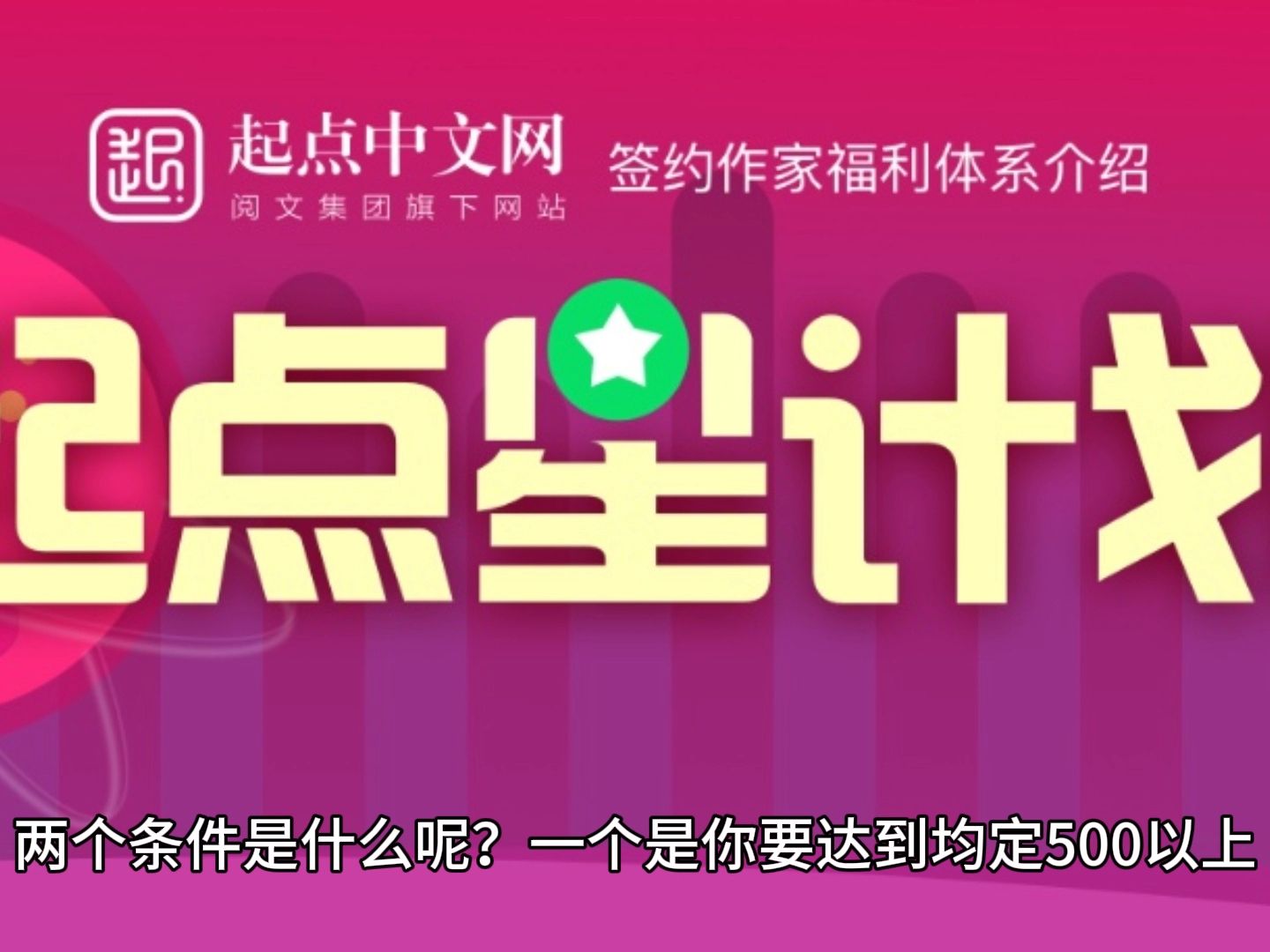 怎么评价起点中文网2023年的最新作家福利?哔哩哔哩bilibili