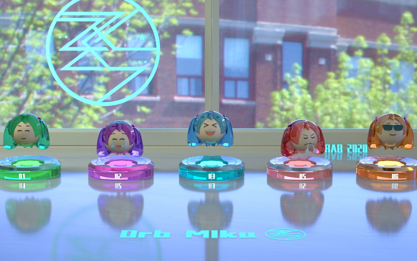 可爱又憨憨的初音宝宝来啦miniorbmiku动态壁纸