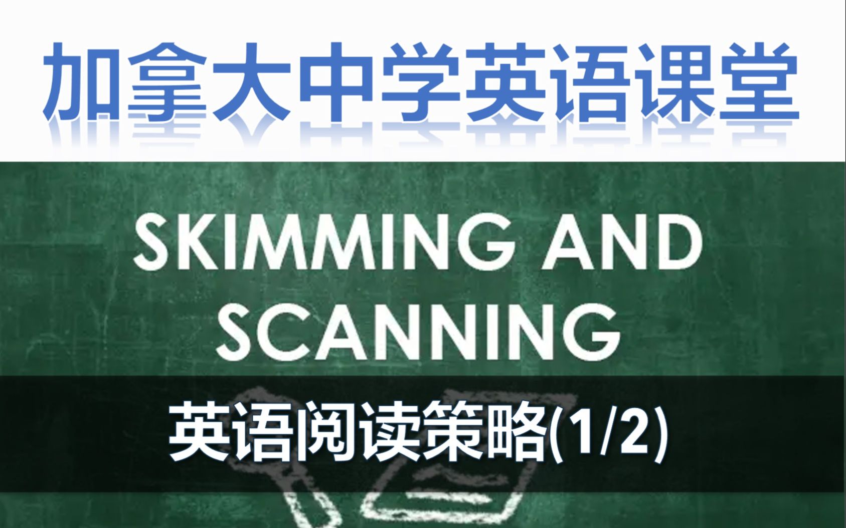 加拿大中学英语课堂英语阅读策略scanning&Skimming哔哩哔哩bilibili