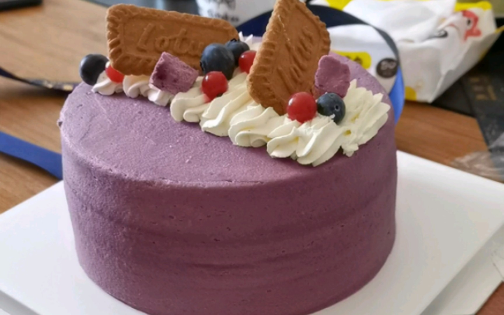 生日的芋泥蛋糕