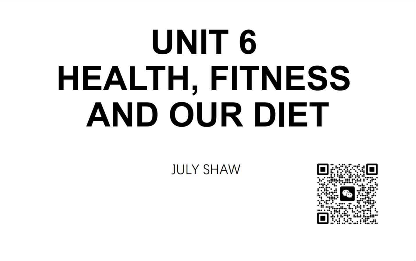 CAE(C1 Advanced )词汇视频课Unit 6 Health,Fitness and Our Diet哔哩哔哩bilibili