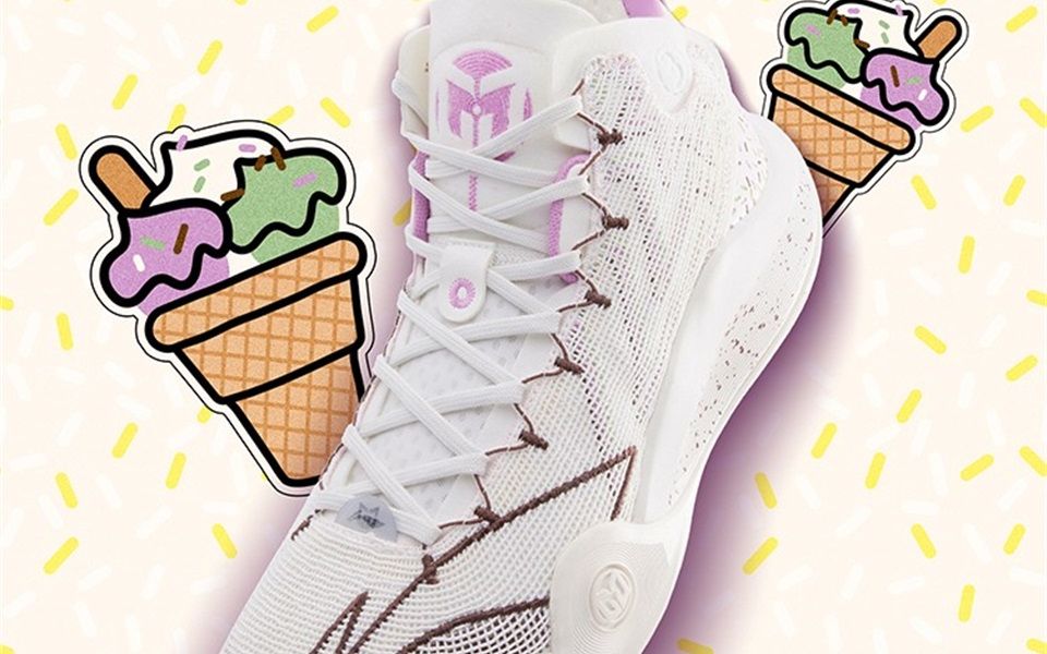 易11易9夏日香甜可口的冰淇淋李宁cj1冰淇淋